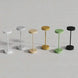 Minimalist portable LED lamp, Standy Maxi, available in six colors; sleek design, flexible dimming, water and dust-resistant, ideal for indoor and outdoor use.