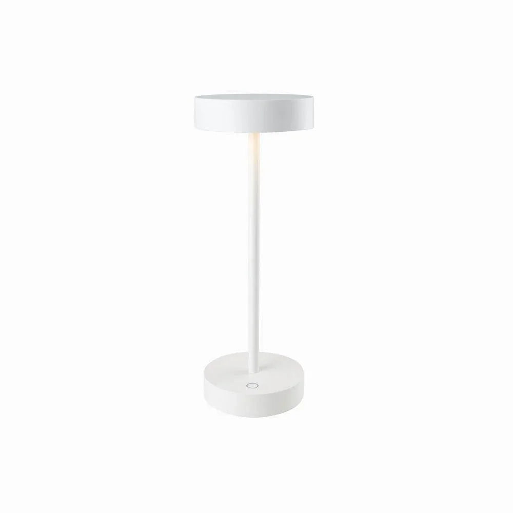 Standy Mini cordless white LED rechargeable table lamp with touch switch and dimming features