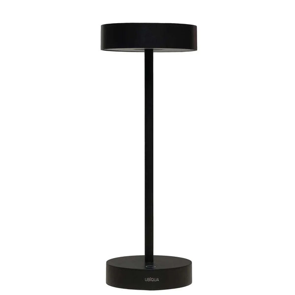 Minimalist portable LED lamp, Standy Maxi, black color, sleek design, ideal for indoor and outdoor use.