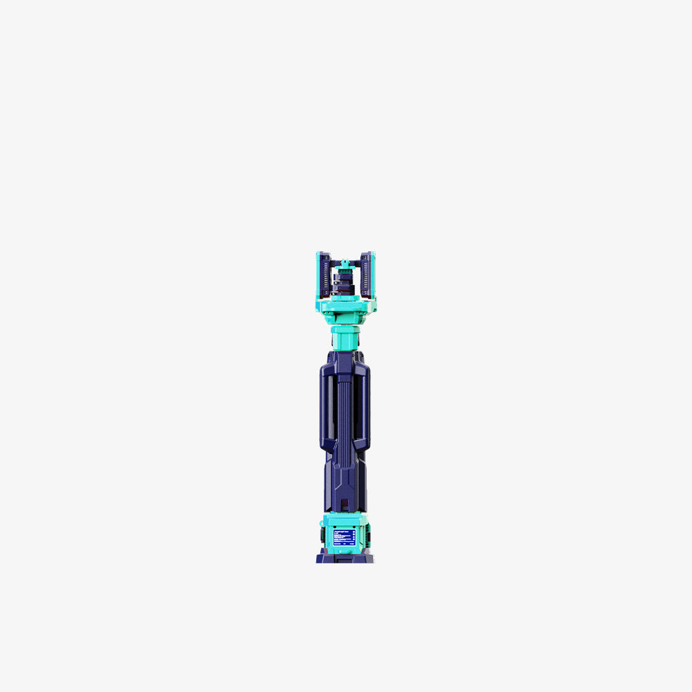 Portable Dual Light TLD100 on adjustable tripod in blue and teal, compact and lightweight for versatile outdoor and professional use.