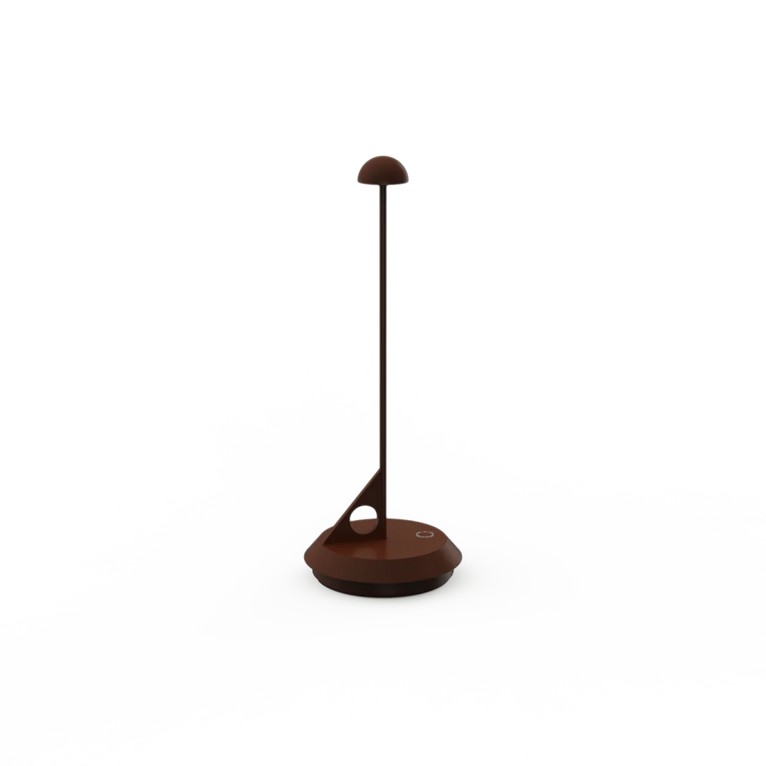 LUME Rechargeable Table Lamp with minimalist design in brown shade.