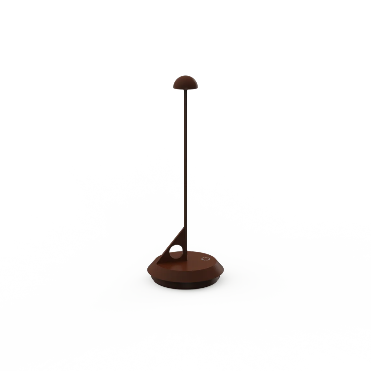 LUME Rechargeable Table Lamp with minimalist design in brown shade.