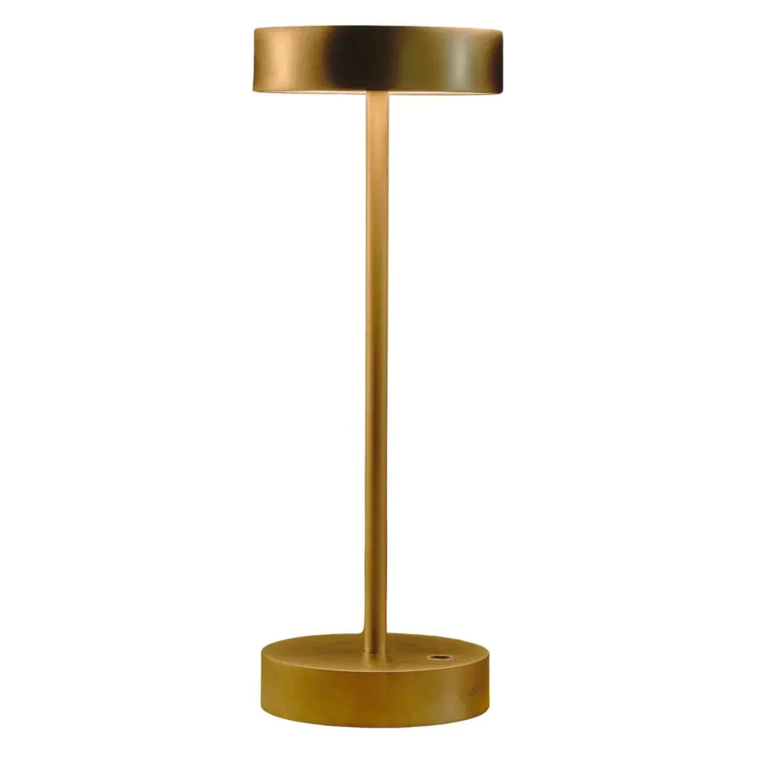 Standy Maxi minimalist portable LED lamp in gold with touch control and dimmable lighting
