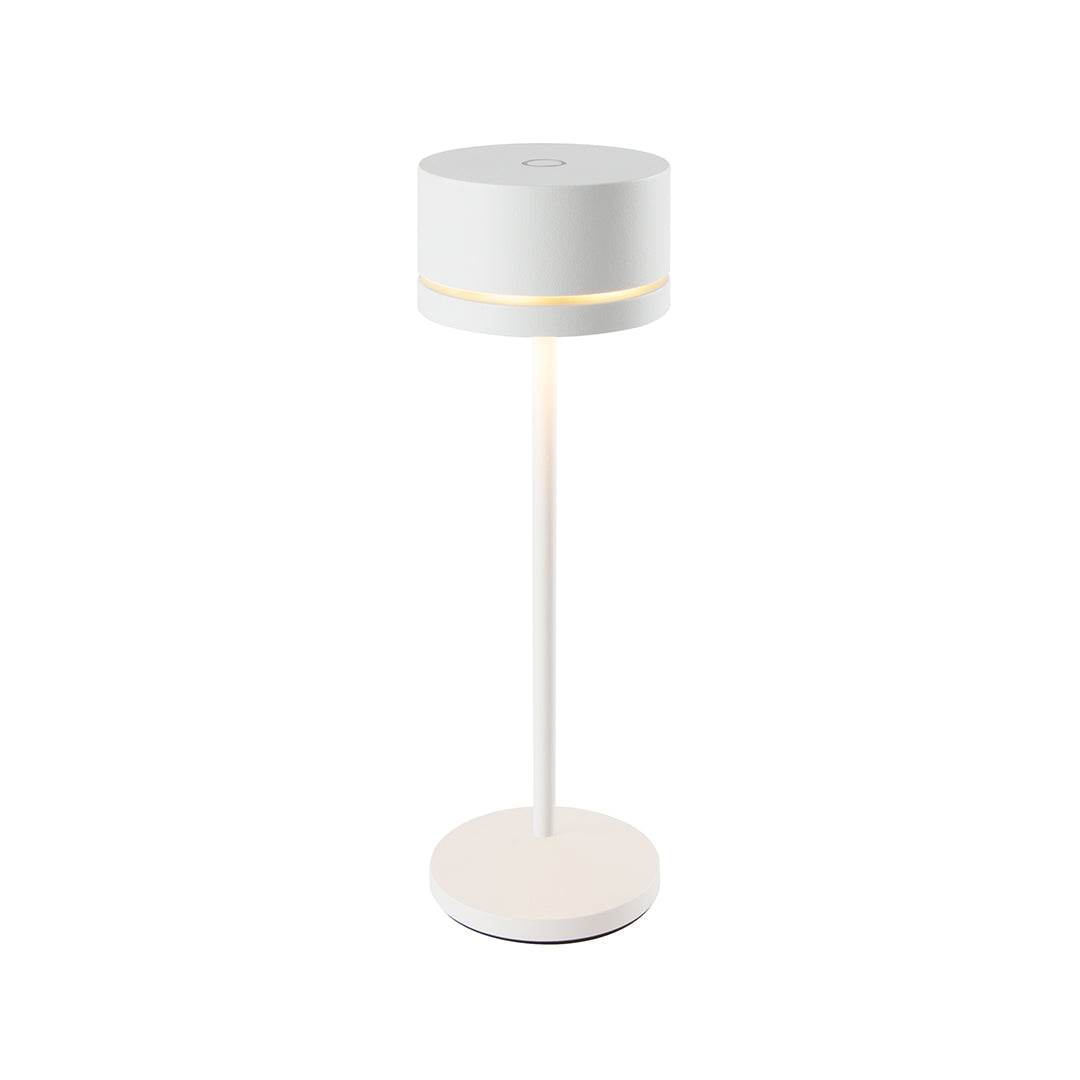 Duplo cordless table lamp with sleek design, touch switch, and flexible dimming.