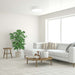 LED Ceiling Light WiFi Bluetooth in modern living room, Yeelight quick installation.