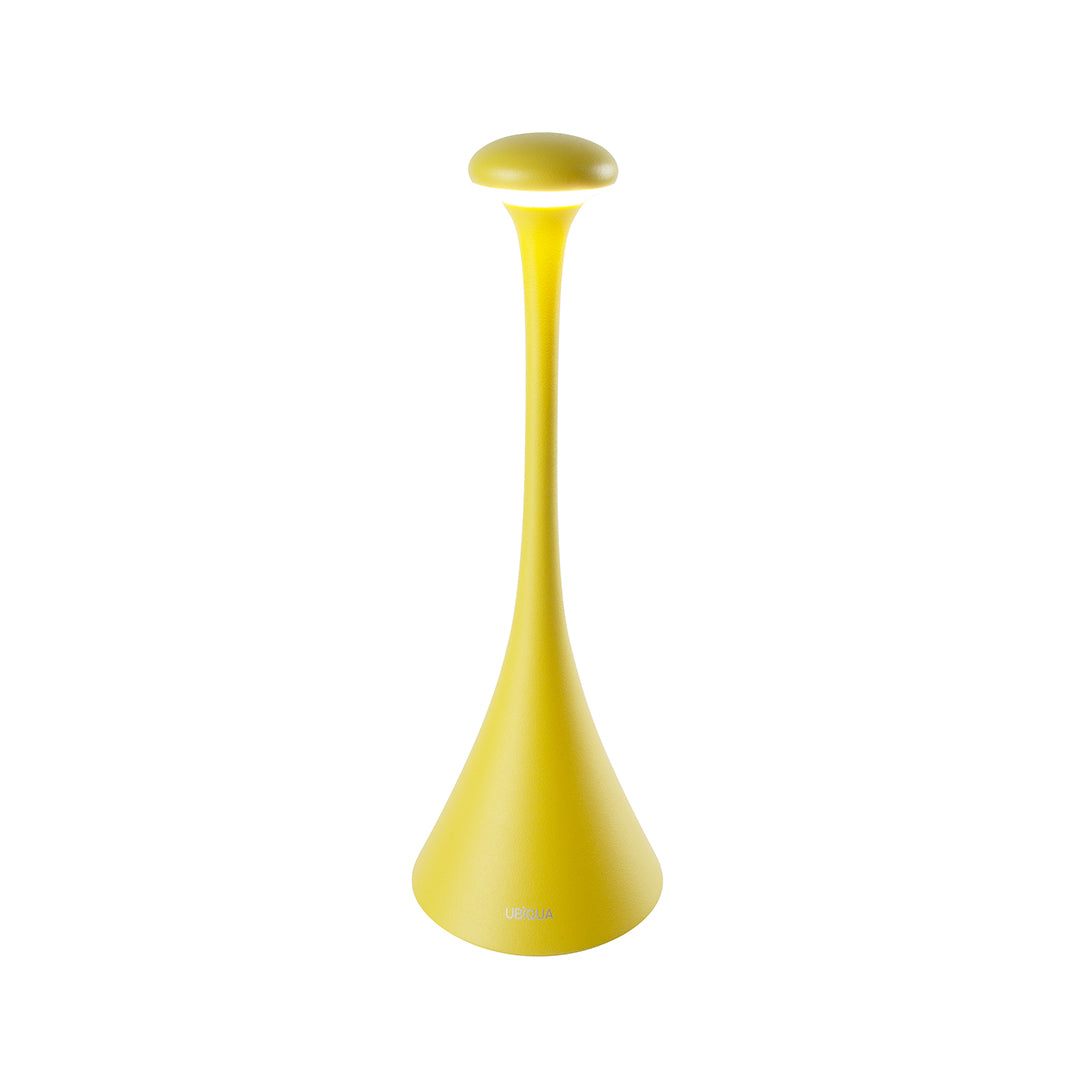 Pinup Maxi cordless yellow LED rechargeable table lamp with touch switch and flexible dimming