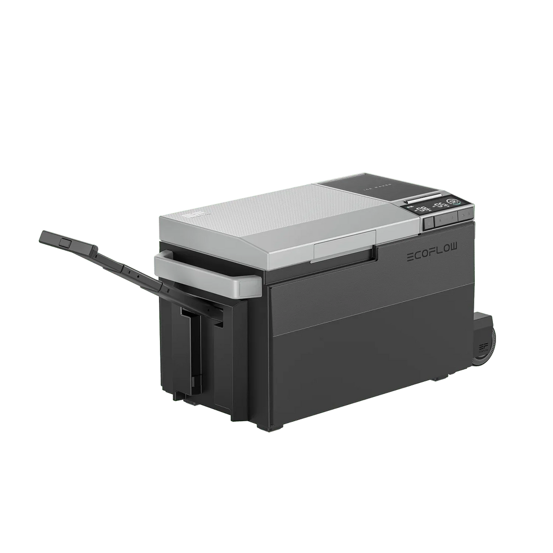 EcoFlow GLACIER portable refrigerator with integrated ice maker and detachable suitcase design