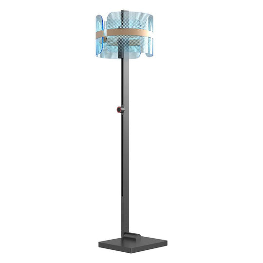 Sakura F001-C floor lamp with magnetic vertical movement, Bluetooth color modes, and unique rotating design
