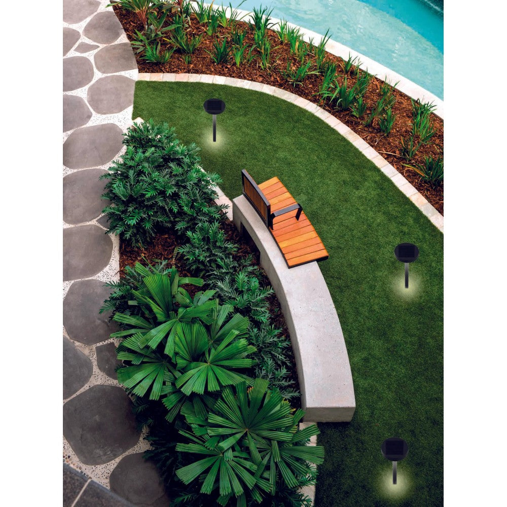 Nap Solar Anthracite Ground Pole with 2.2w Led with Battery IP54 - Elant Store
