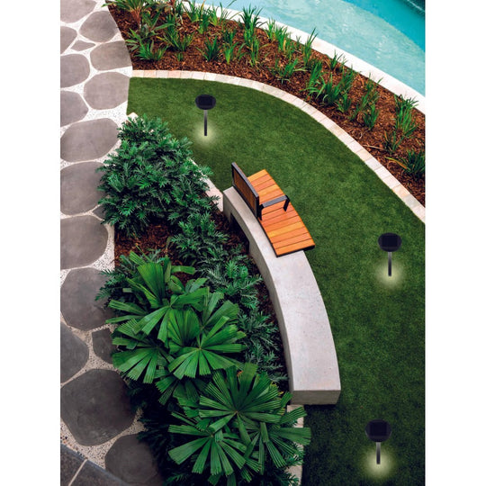 Nap Solar Anthracite Ground Pole with 2.2w Led with Battery IP54 - Elant Store