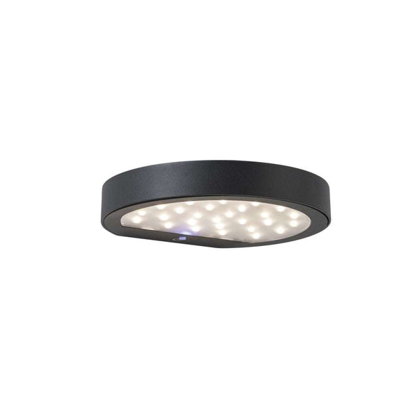 anthracite solar LED wall light with 2.2w power and IP54 rating for outdoor use