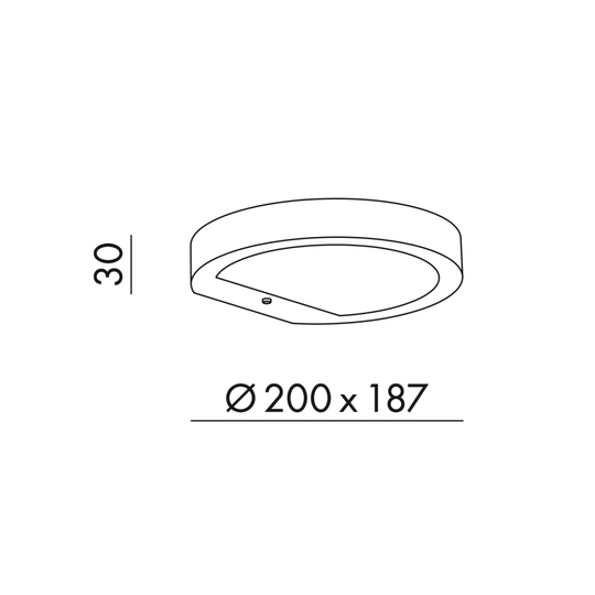Nap Solar Anthracite Wall Light With 2.2w Led Battery IP54 - Elant Store