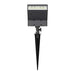 Black solar path light with 500 lumens and 3000K soft white LED, waterproof and durable for outdoor use