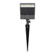 Black solar path light with 500 lumens and 3000K soft white LED, waterproof and durable for outdoor use