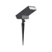 Black solar path light with ABS housing and monocrystalline silicon panel.